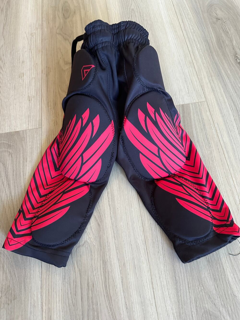 Exact sports youth padded compression shorts football girdle pink wings Y2XS Y 2